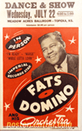 Fats domino concert poster